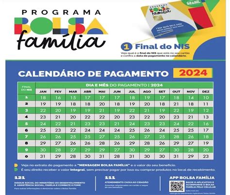 bolsa familia calendario